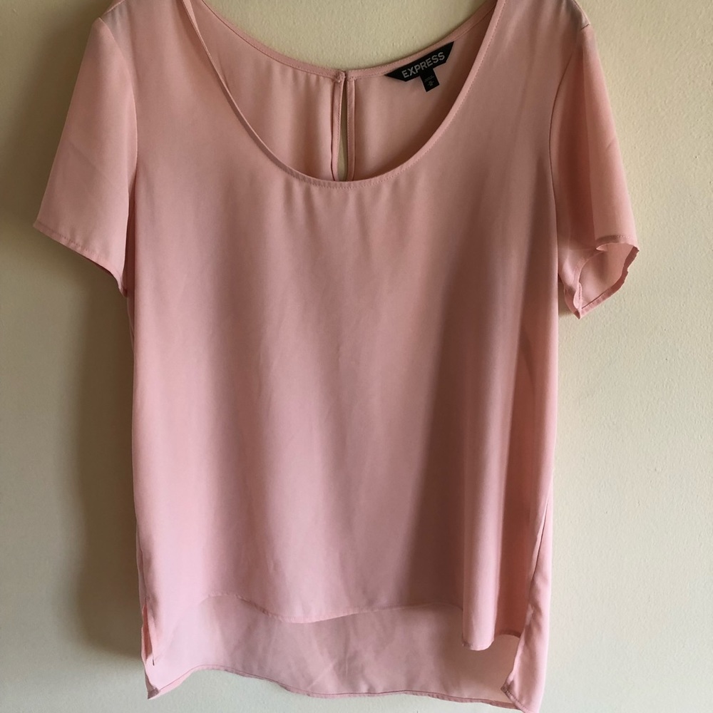 Sold ❗️HOST PICK❗️Express pink/coral dress shirt! - Picture 4 of 6